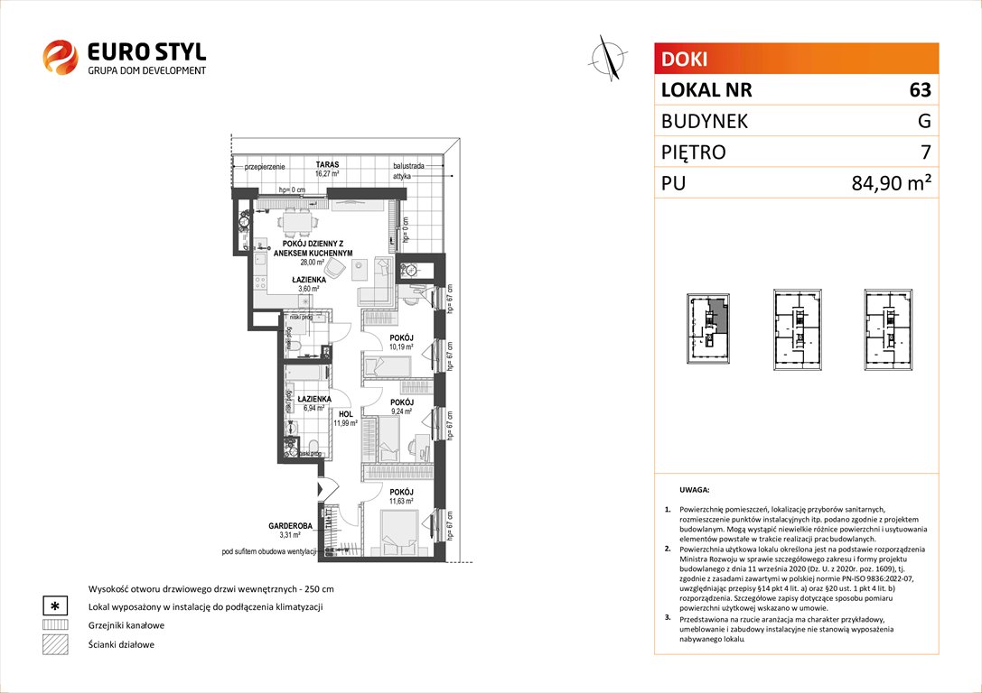 Nowe mieszkanie czteropokojowe  DOKI LIVING Gdańsk, Śródmieście, ks. Jerzego Popiełuszki/Rybaki Górne  85m2 Foto 1