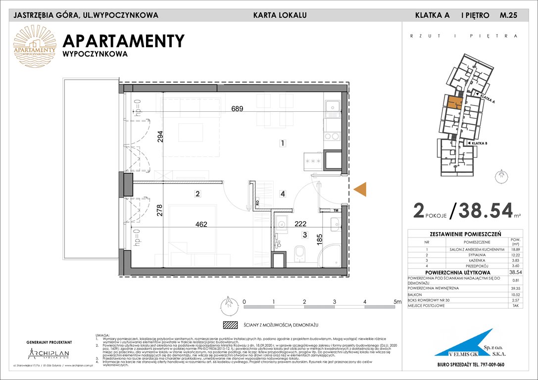 Nowe mieszkanie Apartamenty Wypoczynkowa Jastrzębia Góra, Wypoczynkowa  39m2 Foto 1