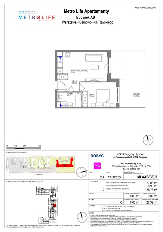 Nowe mieszkanie dwupokojowe Metro Life Apartamenty Warszawa, Bemowo, Rayskiego  38m2 Foto 1