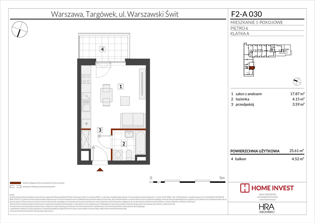 Nowa kawalerka Warszawski Świt Etap XIV Warszawa, ul. Warszawski Świt  26m2 Foto 1