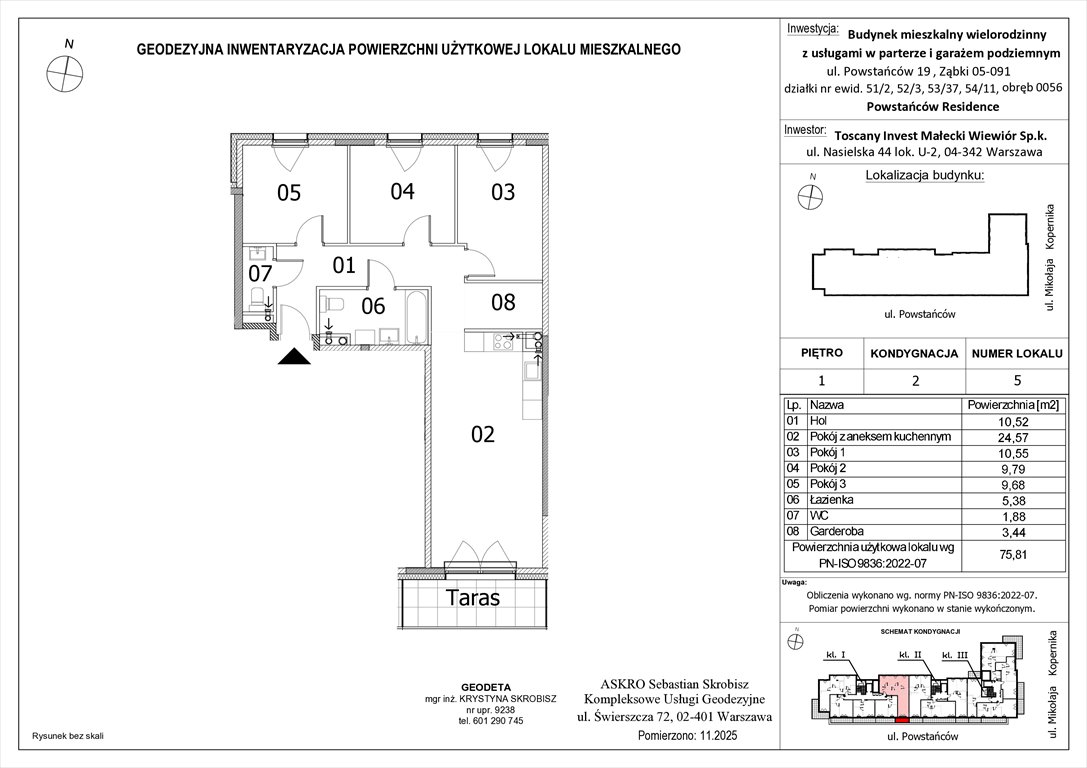 Nowe mieszkanie czteropokojowe  Powstańców Residence Ząbki, Powstańców 19  76m2 Foto 1