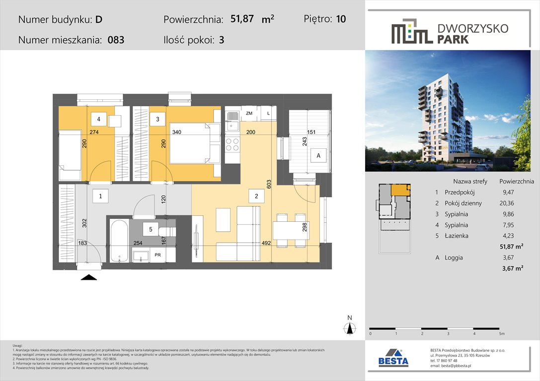 Nowe mieszkanie trzypokojowe Dworzysko Park Rzeszów, Przybyszówka, Dworzysko  52m2 Foto 1
