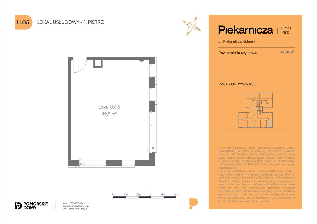 Nowe mieszkanie Piekarnicza Office Park Gdańsk, Morena, Piekarnicza 6  49m2 Foto 1