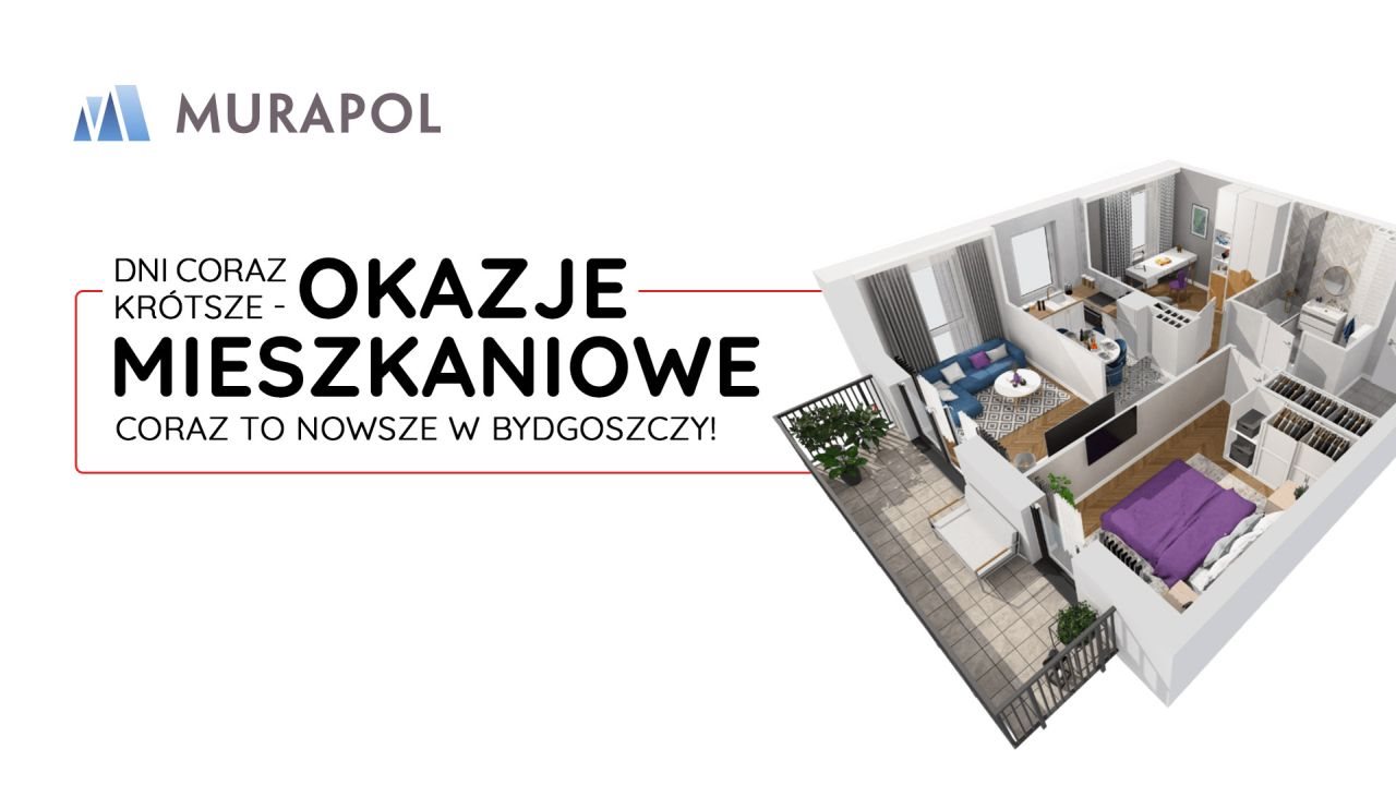 Nowe mieszkanie dwupokojowe Murapol Osiedle Akademickie Bydgoszcz, Nowy Fordon, Akademicka  33m2 Foto 1