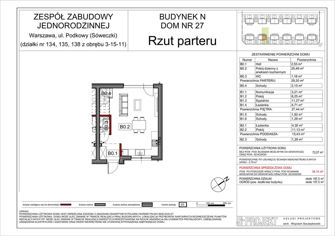 Nowy dom Osiedle Śpiewających Ptaków Warszawa, Wawer, Brzegówki  94m2 Foto 1