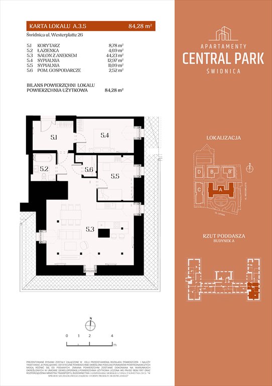 Nowe mieszkanie trzypokojowe Apartamenty Central Park Świdnica Świdnica, Lipowa 14  84m2 Foto 1