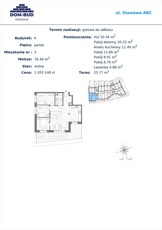 Nowe mieszkanie czteropokojowe  Stawowa Kraków, Bronowice Wielkie, Stawowa  76m2 Foto 1