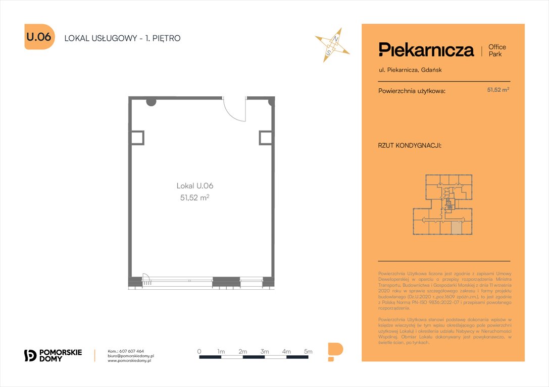Nowe mieszkanie Piekarnicza Office Park Gdańsk, Morena, Piekarnicza 6  52m2 Foto 1