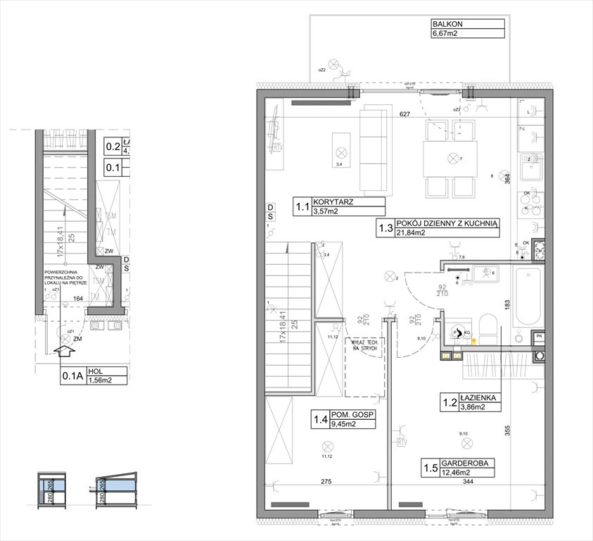 dom na sprzedaż 59m2 dom Marki, Stawowa