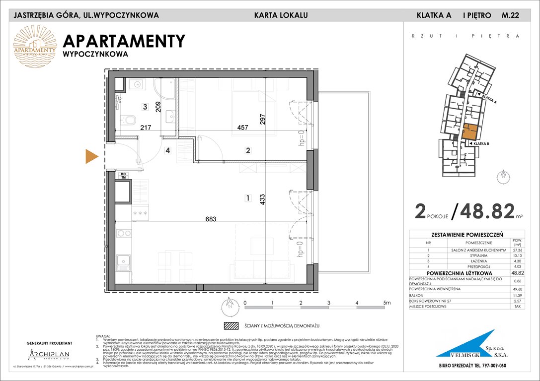 Nowe mieszkanie Apartamenty Wypoczynkowa Jastrzębia Góra, Wypoczynkowa  49m2 Foto 1