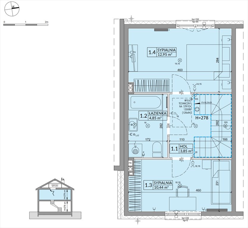 Nowy dom Osiedle Słoneczne Sulejówek, Szklarniowa  68m2 Foto 1