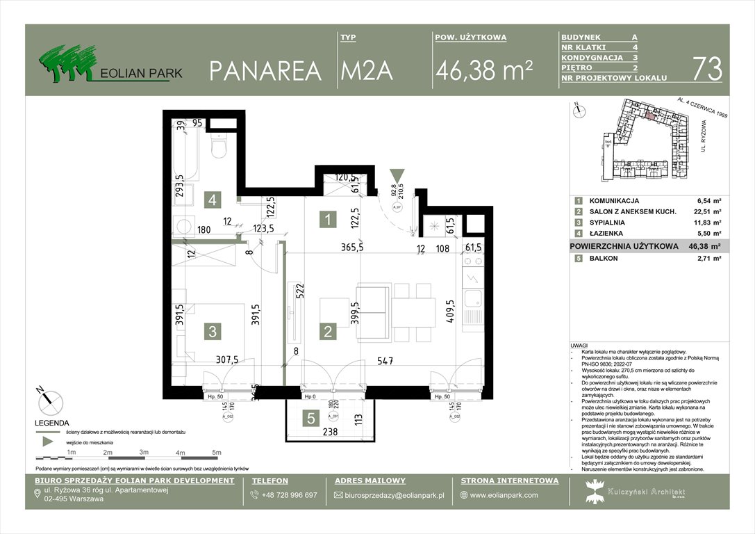 Nowe mieszkanie dwupokojowe PANAREA Warszawa, Ursus, Ryżowa  46m2 Foto 1