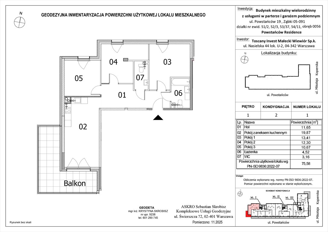 Nowe mieszkanie czteropokojowe  Powstańców Residence Ząbki, Powstańców 19  76m2 Foto 1