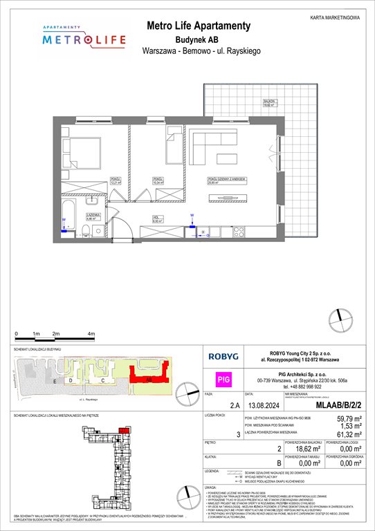 Nowe mieszkanie trzypokojowe Metro Life Apartamenty Warszawa, Bemowo, Rayskiego  60m2 Foto 1