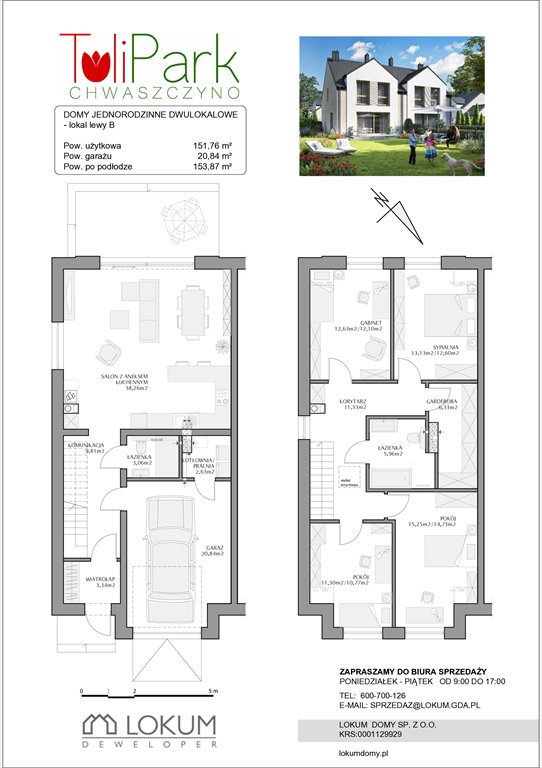 Nowy dom Tulipark Chwaszczyno, Wąska  152m2 Foto 1