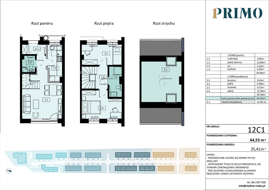 Nowe mieszkanie trzypokojowe Osiedle PRIMO Pruszcz Gdański, Rokitnica, Droga Słowackiego  65m2 Foto 1