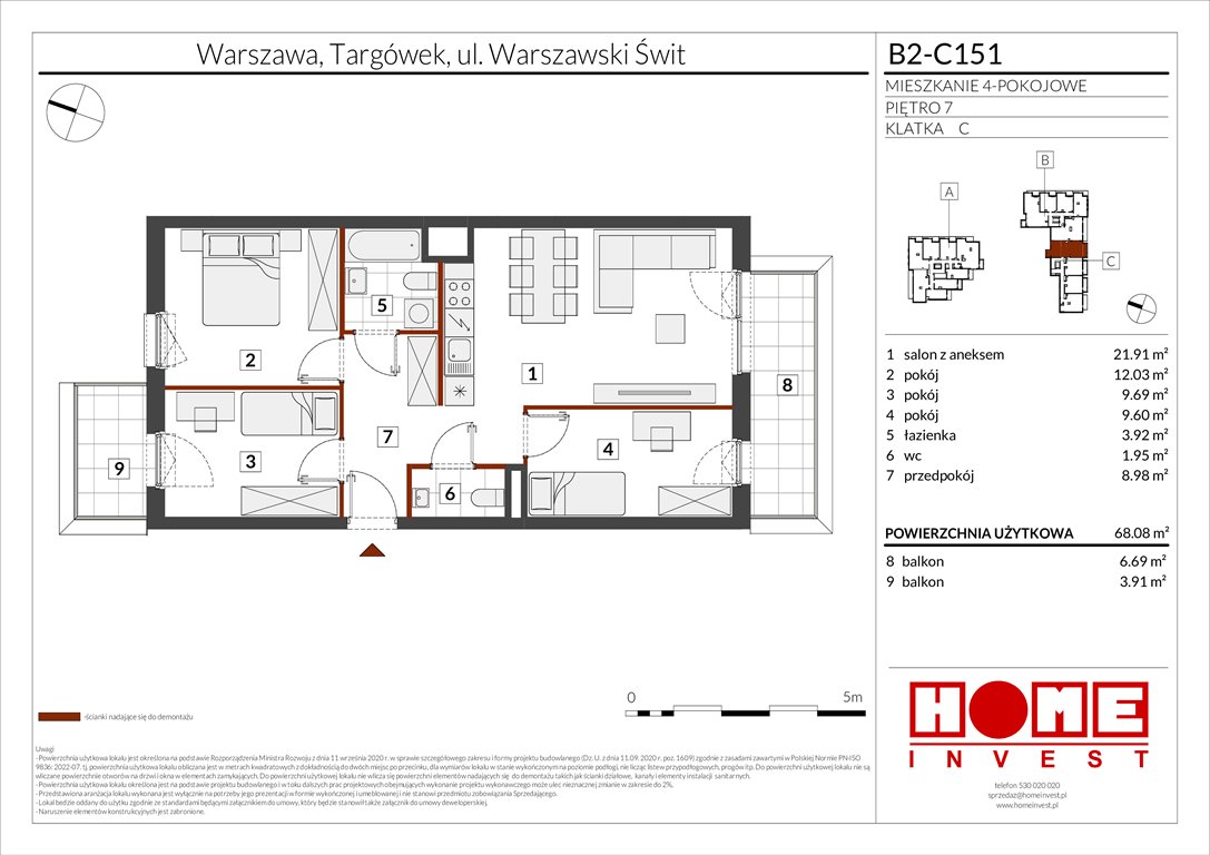 Nowe mieszkanie czteropokojowe  Warszawski Świt Etap IX Warszawa, Targówek, ul. Warszawski Świt 12  68m2 Foto 1