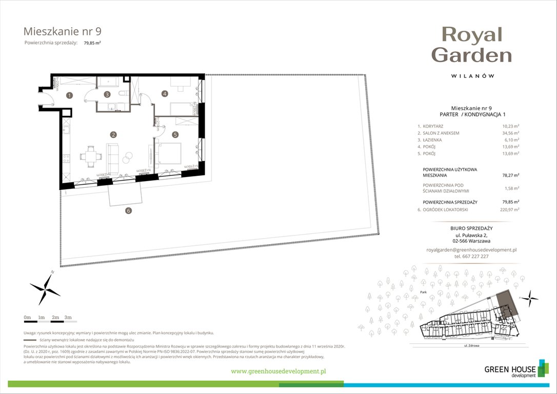 Nowe mieszkanie trzypokojowe Royal Garden Wilanów Warszawa, Wilanów, Zdrowa 2  78m2 Foto 1