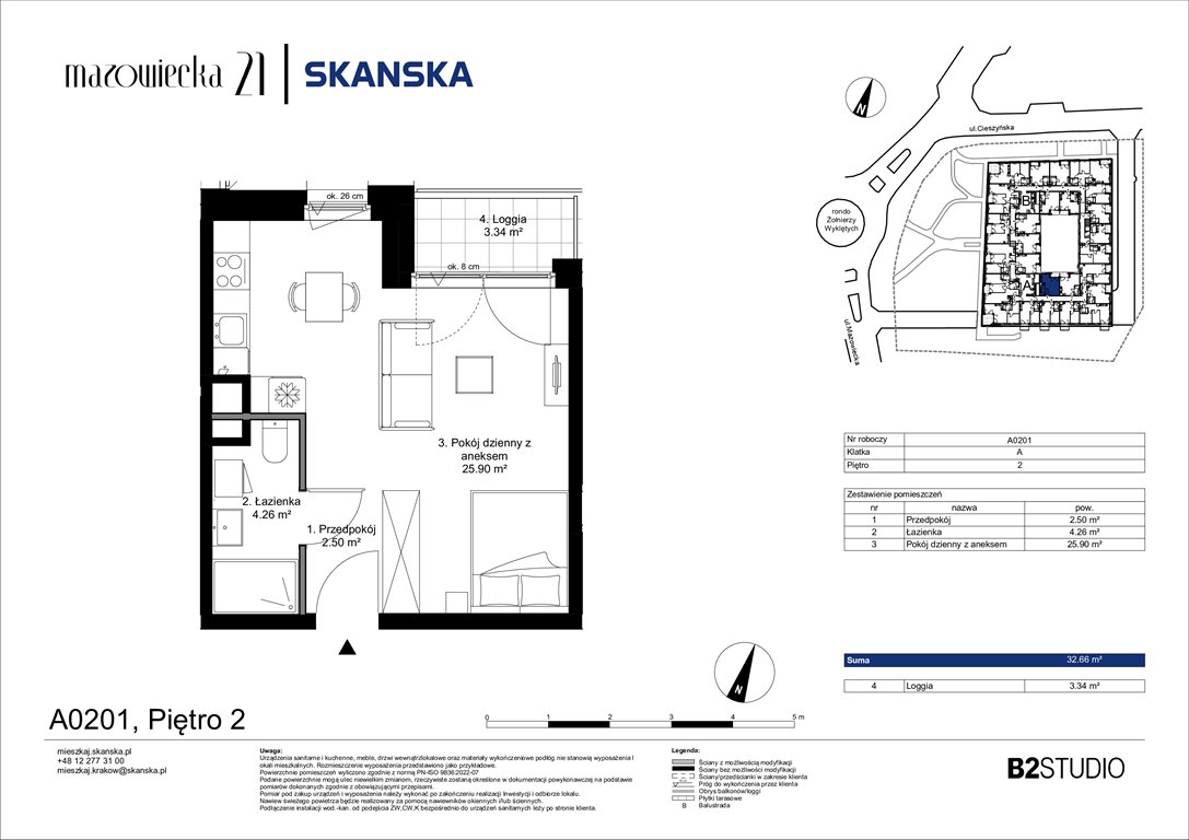 Nowa kawalerka Mazowiecka 21 Kraków, Krowodrza, ul. Mazowiecka 21  33m2 Foto 1