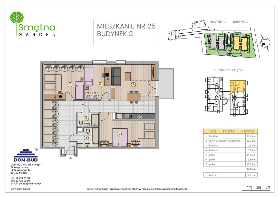 Nowe mieszkanie czteropokojowe  Smętna Garden Kraków, Bronowice Wielkie, Smętna 1  81m2 Foto 1