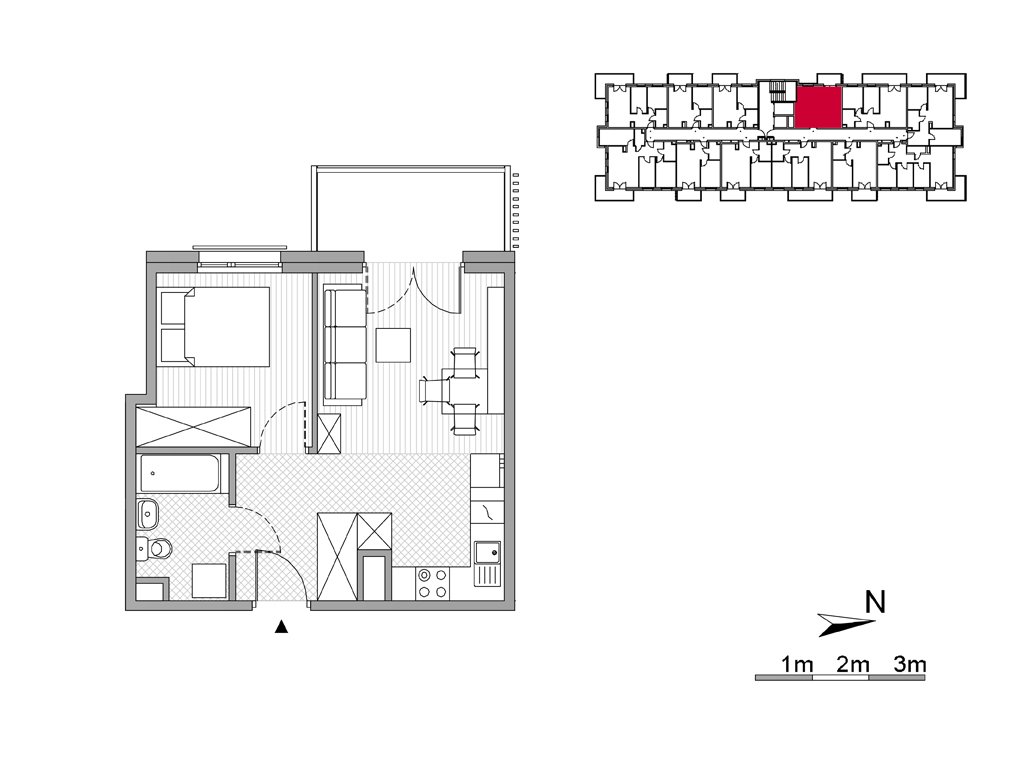 Nowe mieszkanie dwupokojowe ul. Powstańców/os. Piastów bud F Kraków, Mistrzejowice, Os. Piastów 77  35m2 Foto 1