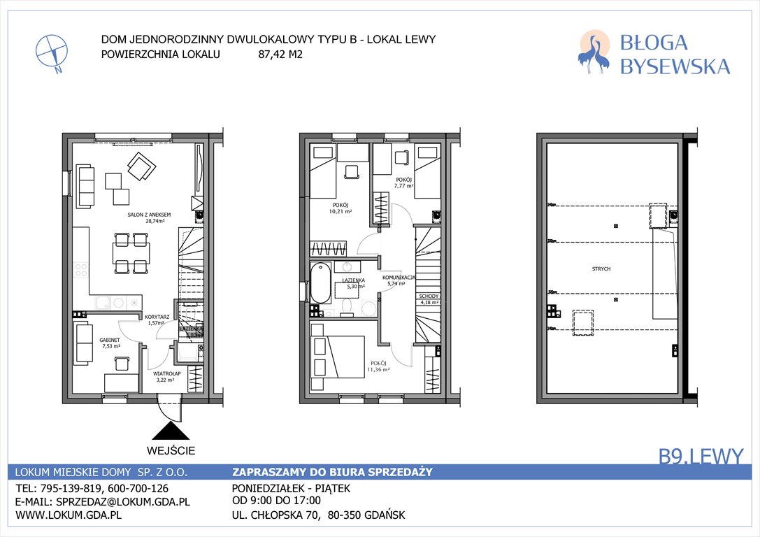 Nowy dom Błoga Bysewska Gdańsk, Kokoszki, Geologów  87m2 Foto 1