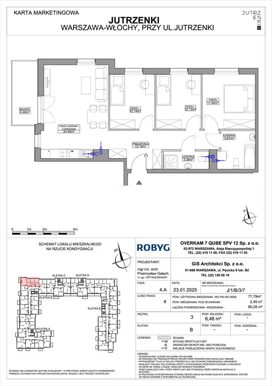 Nowe mieszkanie czteropokojowe  Jutrzenki 92 Warszawa, Włochy, Jutrzenki 92  78m2 Foto 1
