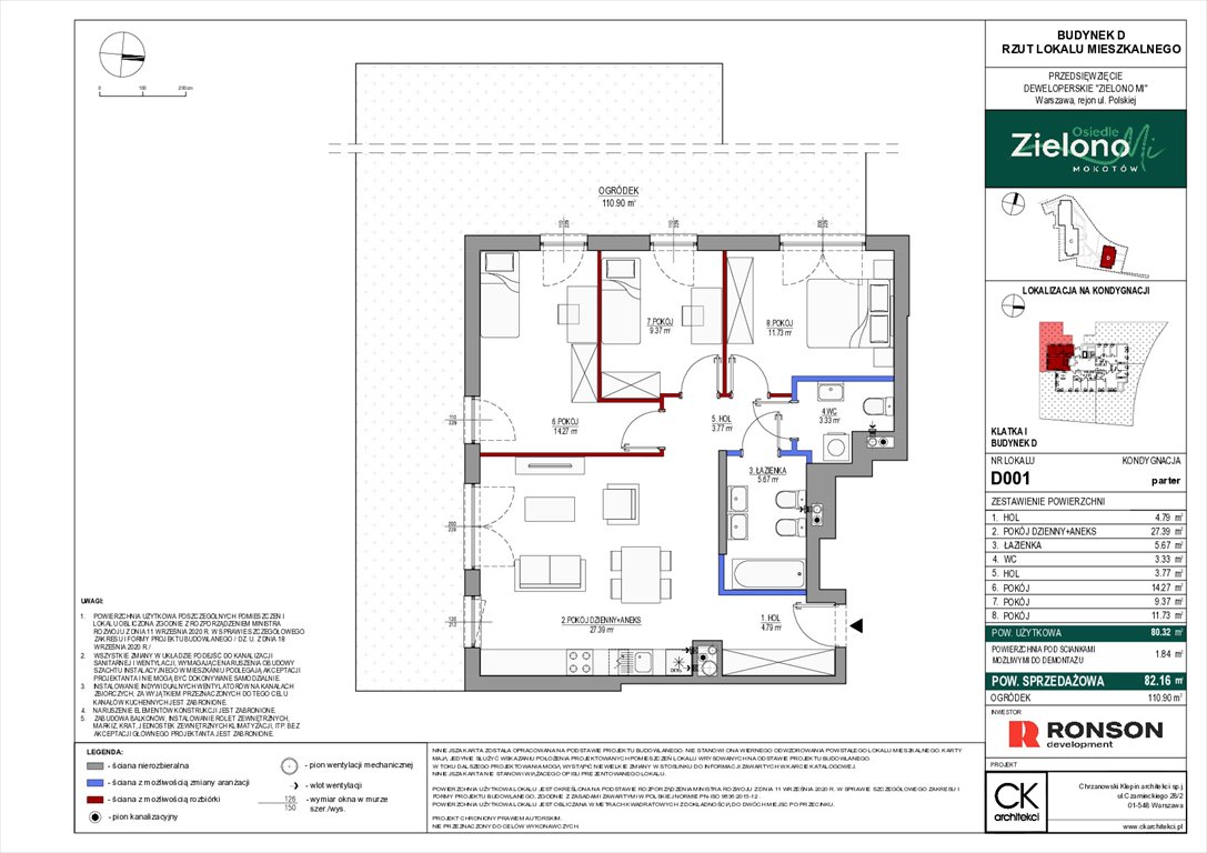 Nowe mieszkanie czteropokojowe  Zielono Mi Warszawa, Mokotów, ul. Polska 10  80m2 Foto 1