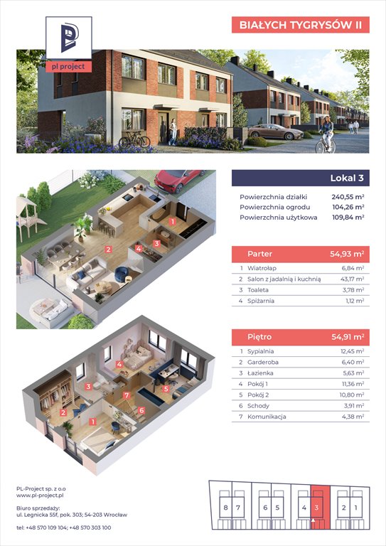 Nowy dom Osiedle Przy Białych Tygrysów II Wrocław, Polanowcie, Białych Tygrysów  110m2 Foto 1
