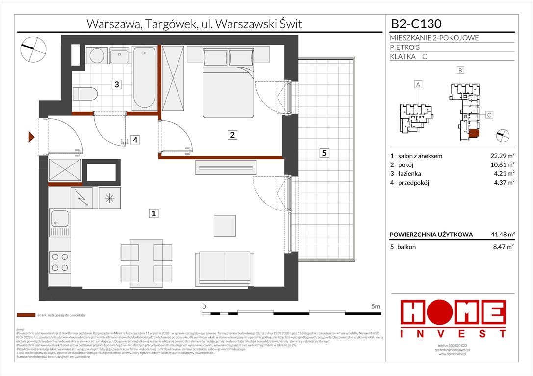 Nowe mieszkanie dwupokojowe Warszawski Świt Etap IX Warszawa, Targówek, ul. Warszawski Świt 12  41m2 Foto 1
