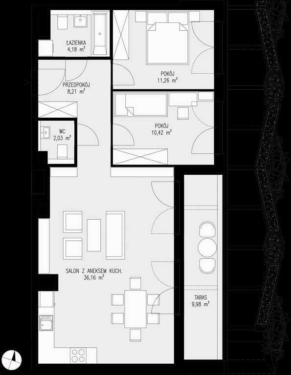 mieszkanie na sprzedaż 72m2 mieszkanie Katowice, Bogucice - Dąbrówka Mała, Wiertnicza 32