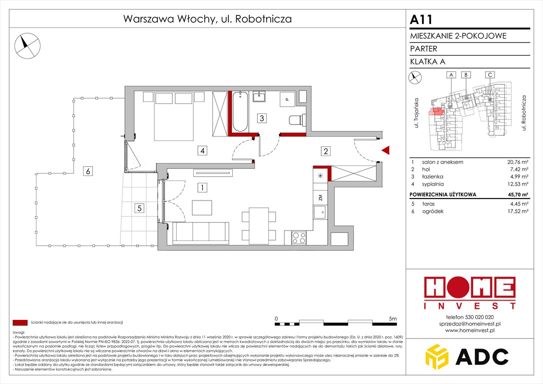 Nowe mieszkanie dwupokojowe Zakątek Włochy Warszawa, Włochy, ul. Robotnicza 11/13  46m2 Foto 1