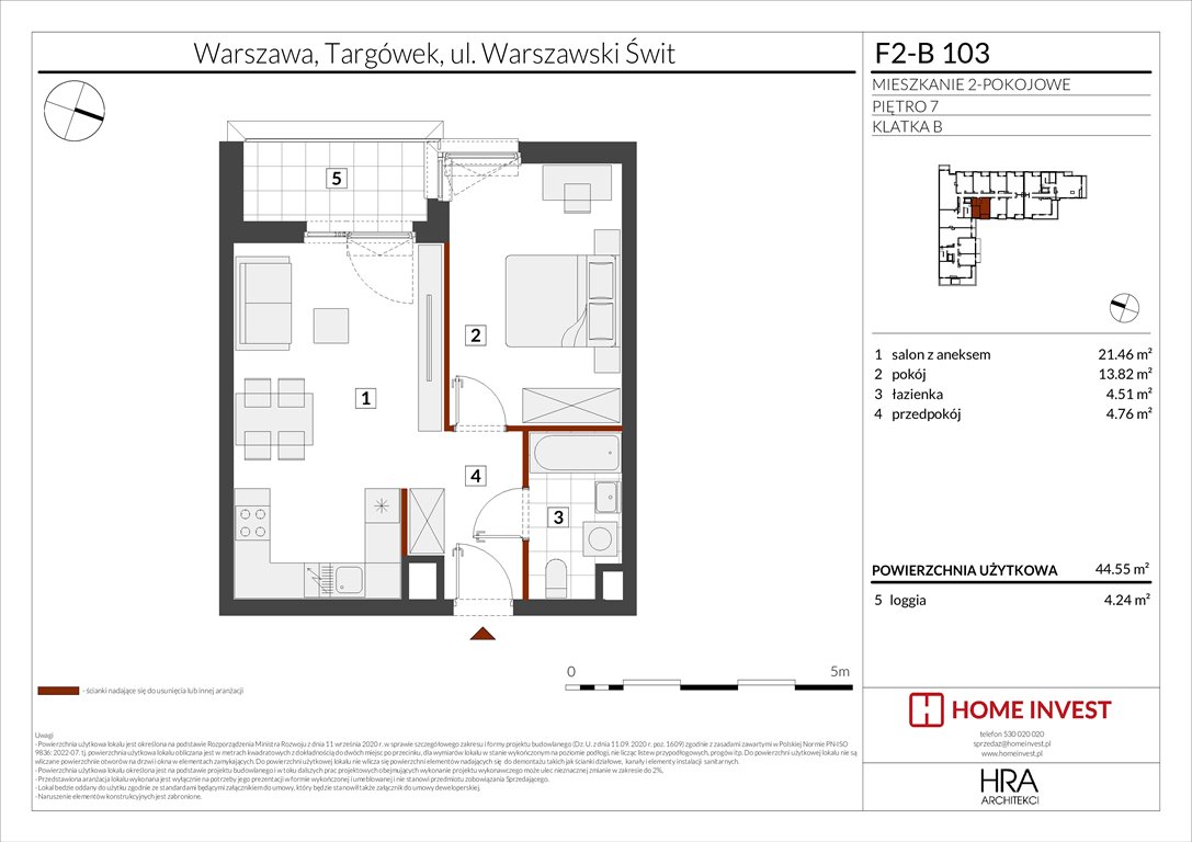 Nowe mieszkanie dwupokojowe Warszawski Świt Etap XIV Warszawa, ul. Warszawski Świt  45m2 Foto 1