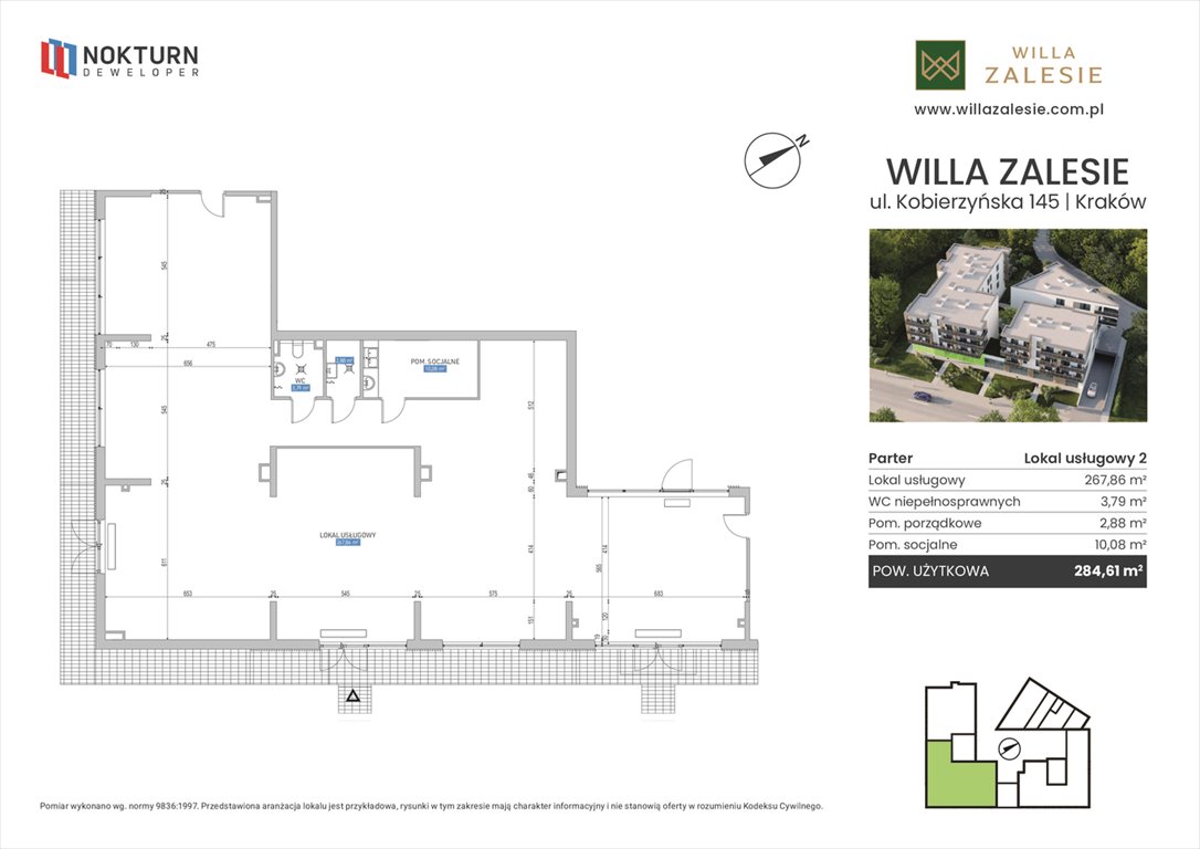 Nowy lokal użytkowy Willa Zalesie Kraków, Ruczaj, Kobierzyńska 145  285m2 Foto 1