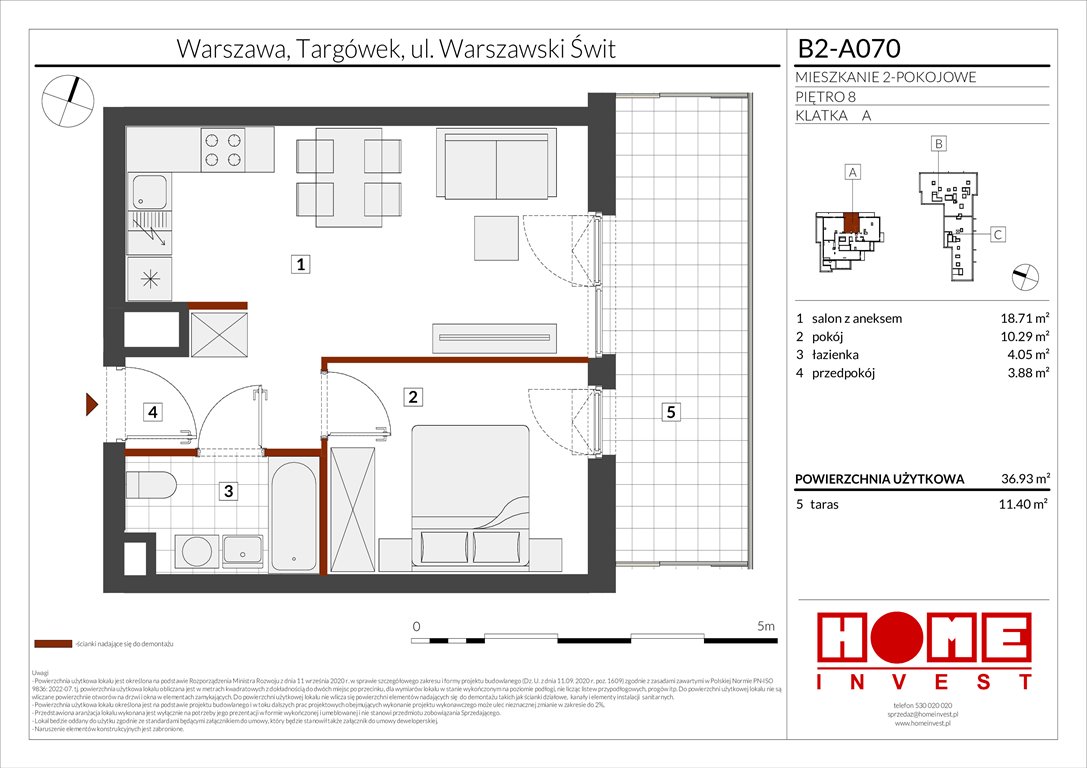 Nowe mieszkanie dwupokojowe Warszawski Świt Etap IX Warszawa, Targówek, ul. Warszawski Świt 12  37m2 Foto 1