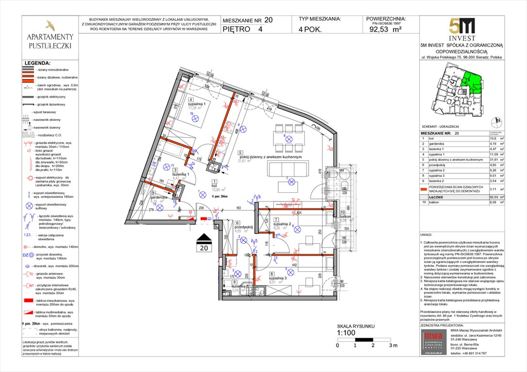 Nowe mieszkanie czteropokojowe  Apartamenty Pustułeczki  Warszawa, Ursynów, Pustułeczki 18D  Foto 1