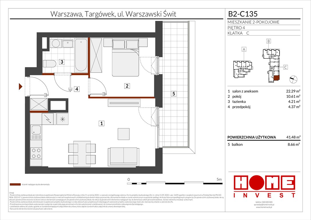 Nowe mieszkanie dwupokojowe Warszawski Świt Etap IX Warszawa, Targówek, ul. Warszawski Świt 12  41m2 Foto 1