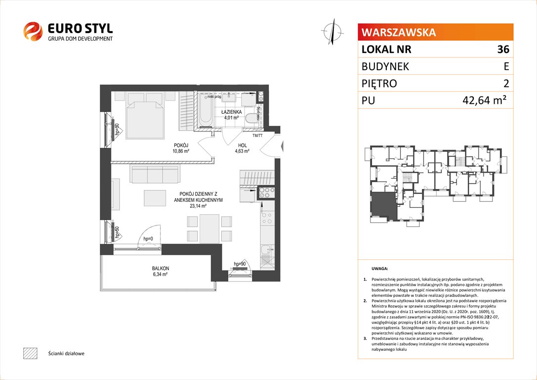 Nowe mieszkanie dwupokojowe OSIEDLE WARSZAWSKA Gdańsk, Warszawska  43m2 Foto 1