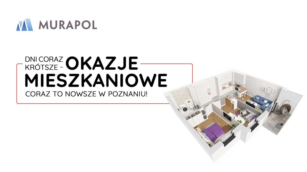 Nowe mieszkanie czteropokojowe  Murapol Zielony Żurawiniec Poznań, ul. Sielawy  88m2 Foto 1