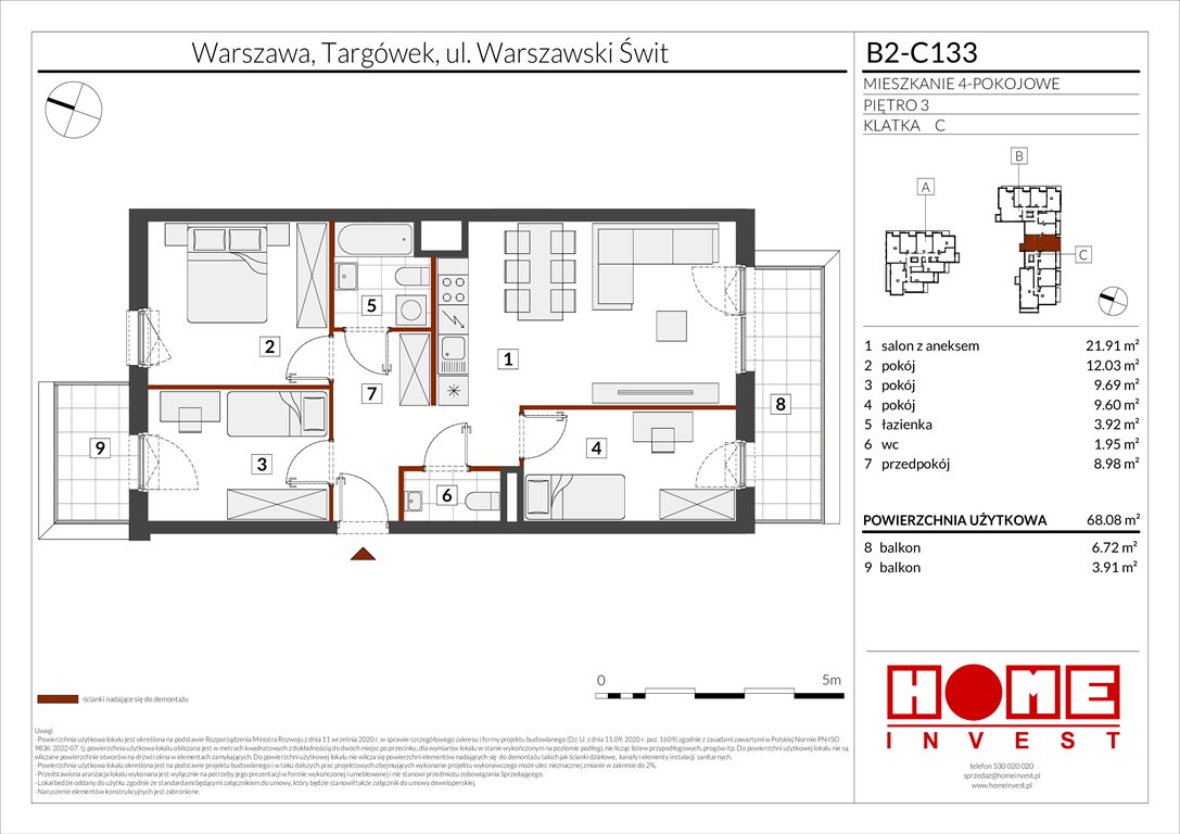 Nowe mieszkanie czteropokojowe  Warszawski Świt Etap IX Warszawa, Targówek, ul. Warszawski Świt 12  68m2 Foto 1