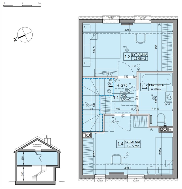 Nowy dom Nova Magdalenka 7 Słomin, Piaseczyńska  73m2 Foto 1