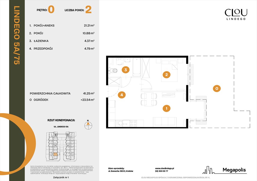 Nowe mieszkanie dwupokojowe Clou Lindego Kraków, Lindego 5a  41m2 Foto 1