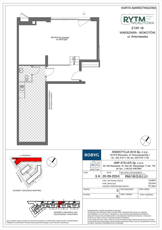 Nowy lokal użytkowy Rytm Mokotowa Warszawa, Mokotów, Antoniewska 3B  67m2 Foto 1