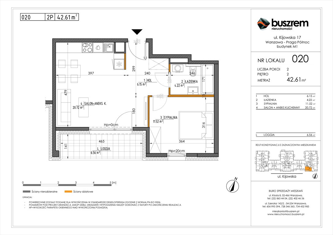 Nowe mieszkanie dwupokojowe Kijowska 17 Warszawa, Praga Północ, Kijowska 17  42m2 Foto 1