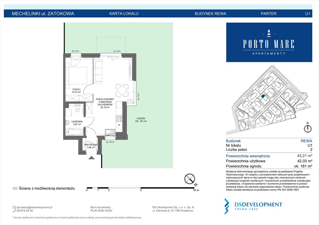 Nowy lokal użytkowy Apartamenty Porto Mare Mechelinki, Zatokowa 6  43m2 Foto 1