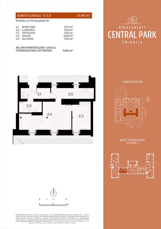 Nowe mieszkanie dwupokojowe Apartamenty Central Park Świdnica Świdnica, Lipowa 14  52m2 Foto 1
