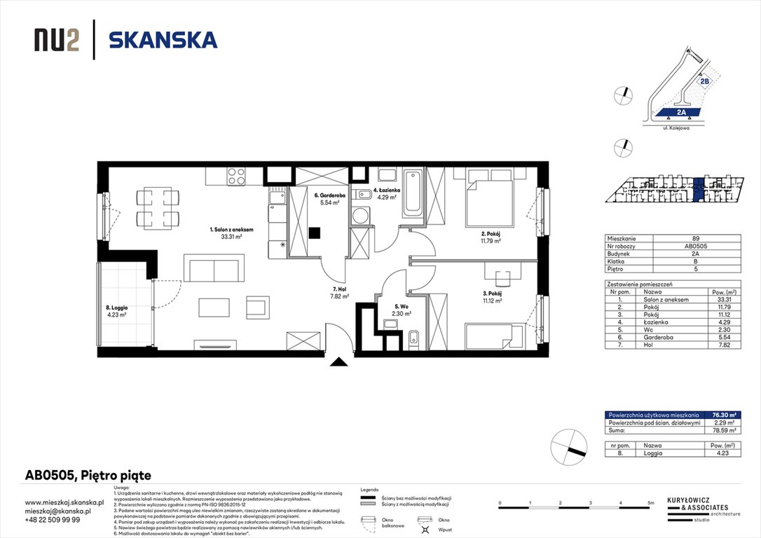 Nowe mieszkanie trzypokojowe NU Warszawa Wola – Pierwszy etap inwestycji Warszawa, Wola, Kolejowa  76m2 Foto 1