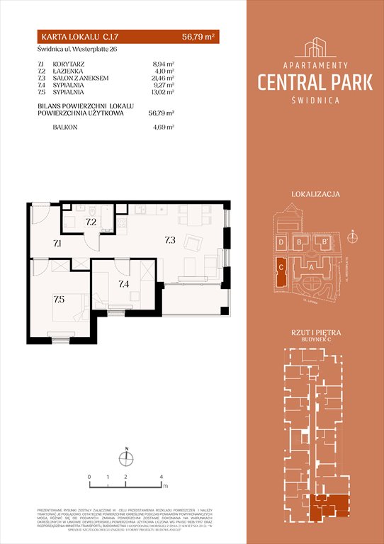 Nowe mieszkanie dwupokojowe Apartamenty Central Park Świdnica Świdnica, Lipowa 14  57m2 Foto 1