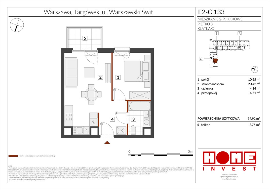 Nowe mieszkanie dwupokojowe Warszawski Świt Etap XI Warszawa, Targówek, ul. Warszawski Świt  40m2 Foto 1