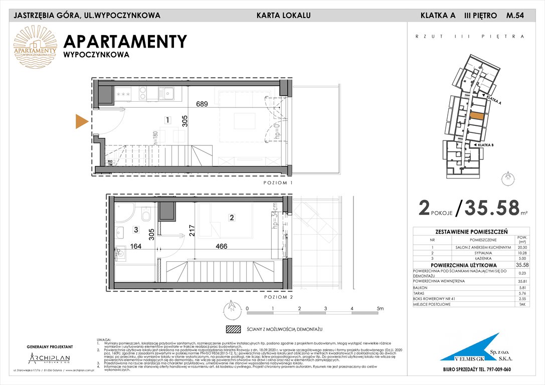 Nowe mieszkanie Apartamenty Wypoczynkowa Jastrzębia Góra, Wypoczynkowa  36m2 Foto 1